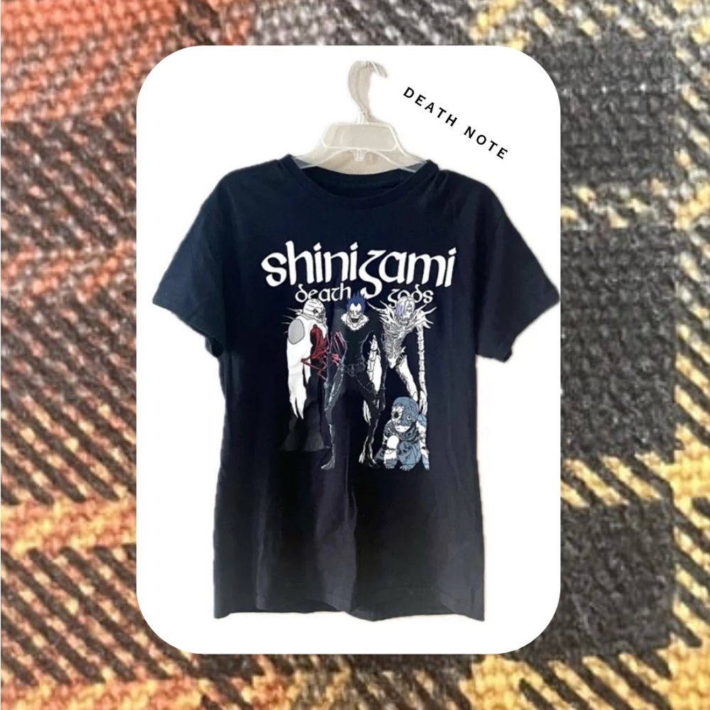 (women’s) Death Note Shinigami demi gods black anime tshirt
